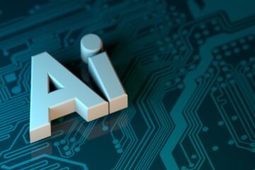AI agents analyzing data on a laboratory screen